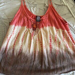 Free People multicolor top with beading